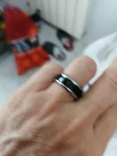 Anillo de acero inoxidable con Sensor inteligente de temperatura corporal, anillo de dedo con Prueba de Temperatura en tiempo Real, exhibición de moda