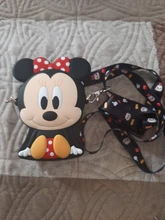 Bolso de mensajero de Mickey de dibujos animados de Disney para mujer, bandolera de hombro para chica, bolsa de compras diagonal