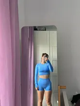 Conjunto de Yoga sin costuras para mujer, ropa deportiva de entrenamiento, gimnasio, Top corto de manga larga, Leggings de cintura alta, trajes cortos, 2/3/5 Uds.