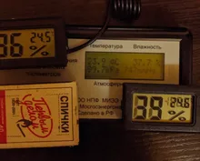 Termómetro higrómetro Digital LCD, medidor de temperatura y humedad, 10% ~ 99% RH