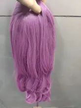 Hair Heat-Resistant Cosplay Purple GEMMA Synthetic Long African Women Natural Wig Wavy