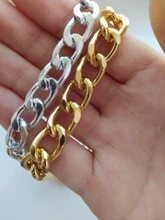 Collar cubano Punk Miami, cadena gruesa de aluminio, Color dorado, joyería para mujer 2020