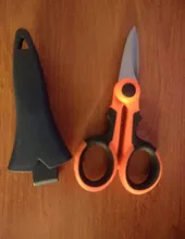 MNFT-juego de tijeras de pesca y estuche de almacenamiento, sedal trenzado, cortador de señuelos, 14cm, Mini pescado, uso, tijeras, herramientas de pesca portátiles multifunción