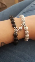 2021 de moda 2 unids/set cuentas de piedra Natural pulsera de Yoga para los amantes distancia imán par de pulseras de joyería de amistad