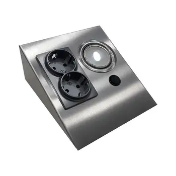 

Kitchen Cabinet Lighting Fixture and 2 Sockets ( Inox )