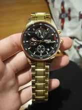 NIBOSI-Pulsera de cuarzo para hombre, reloj masculino impermeable con estilo cronógrafo dorado, de marca de lujo a la moda