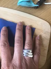 Foxanry minimalista de Plata de Ley 925 Plata Lisa anillos para las mujeres nueva moda geométricos irregulares Punk fiesta Hiphop joyería regalos