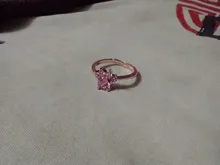 Anillos de Compromiso con diseño de Pata de Gato para mujer, anillos elegantes de circonia cúbica rosa para mujer, joyería de boda para mujer