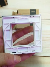 Livolo – Panel de cristal para interruptor de pared. VL-C7-SR-11, Panel de cristal blanco perla de 80mm * 80mm, estándar europeo