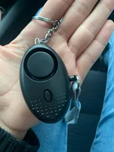 Alarma de seguridad Personal de emergencia portátil, autodefensa, 130 decibeles, luz LED, llavero de seguridad, pedante para mujer y niño