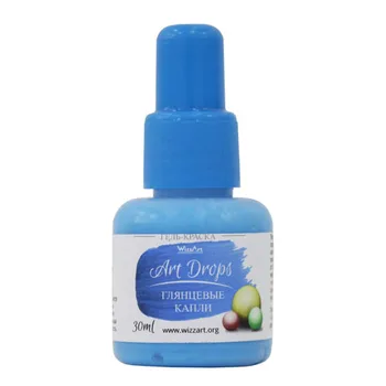 

Paint for creating pearls artdrops, blue 30 ml Wizzart