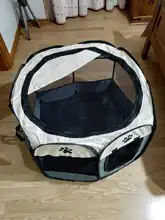Tienda plegable portátil para perros, gatos y otras mascotas, jaula octogonal, tienda para gatos, corralito, perrera para perros, fácil de usar, cerca, casa para perros grandes al aire libre