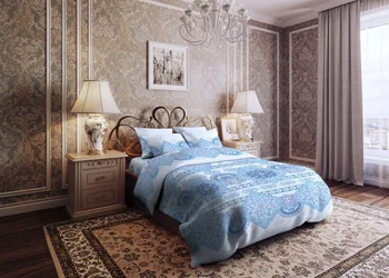 

Bed linen renessans color: blue (2 Slept.)