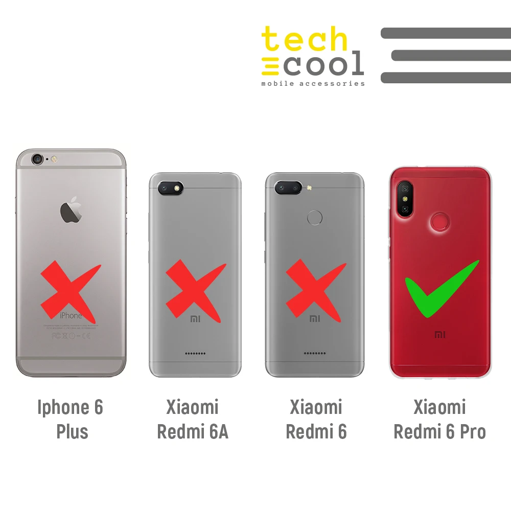 FunnyTech®Силиконовый чехол подставка для Xiao mi Red 6 Pro/mi A2 Lite L flamenco Fair Fund белый в горошек