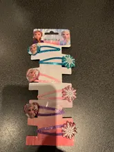 Conjunto de 6 unidades de accesorios para el cabello de Disney Frozen 2, línea de cabello de Elsa para niña, tocado, Clip LATERAL, accesorios para el cabello, Clip de plástico