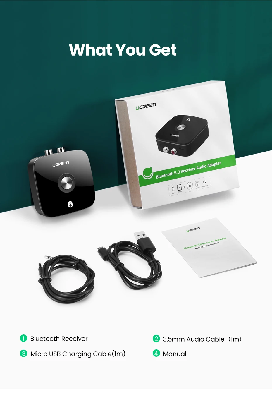 3.5mm jack aux adaptador sem fio música