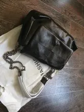 Bandolera de cadena gruesa plegable para mujer, bolso de hombro femenino A la moda, con asa, 2020