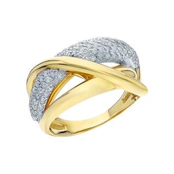 

Gold ring with diamonds sunlight sample 585