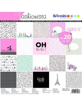 

BLOCK PAPER FOR SCRAP FROM 30. 5X30.5 CM 40 SHEETS FASHIONISTA