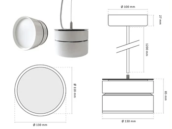 

LEDLUX SV0616C modern pendant ceiling lamp Led spotlight lamp 16W 220V warm White