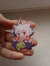 Genshin-Llavero de 11 estilos, Base de acrílico, regalo para seguidores, Genshin Impact Zhongli Diluc Venti Paimon