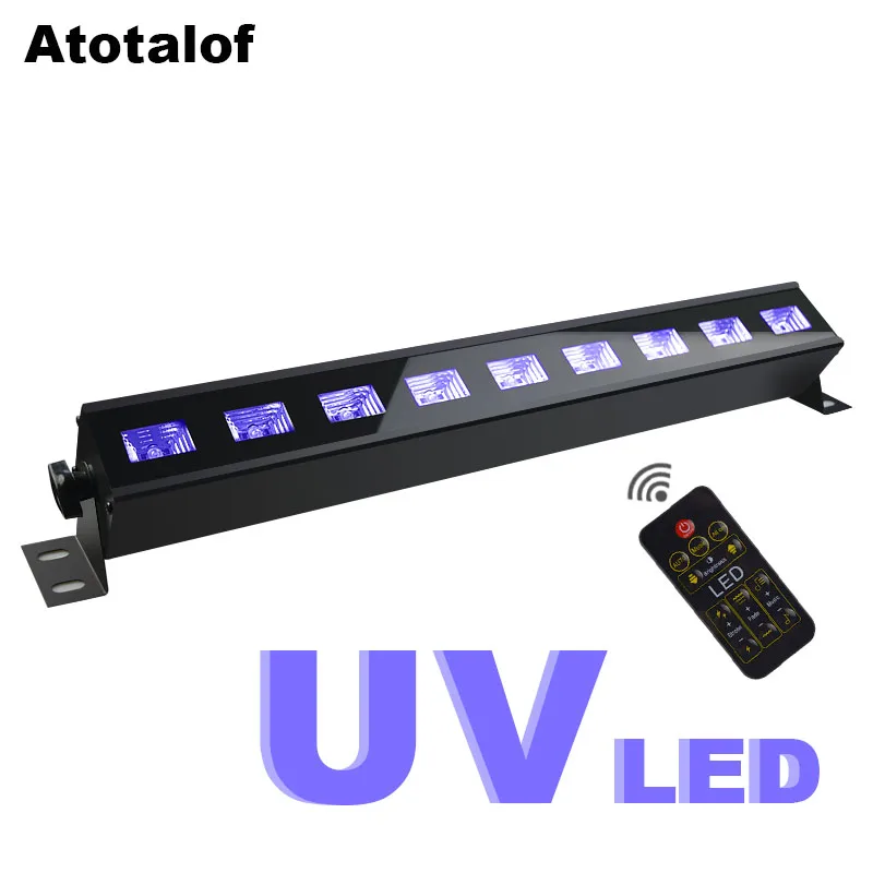 Atotalof 9LED DMX Stage Light Bar Disco DJ Party Laser Lights for KTV Home Halloween Christmas 27W Projection Lighting | Лампы и