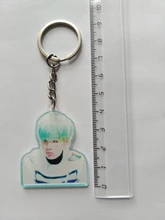KPOP Bangtan llaveros de niño EXO GOT7 dos veces diecisiete clave cadena accesorios clave anillo Linda anillo colgante llavero