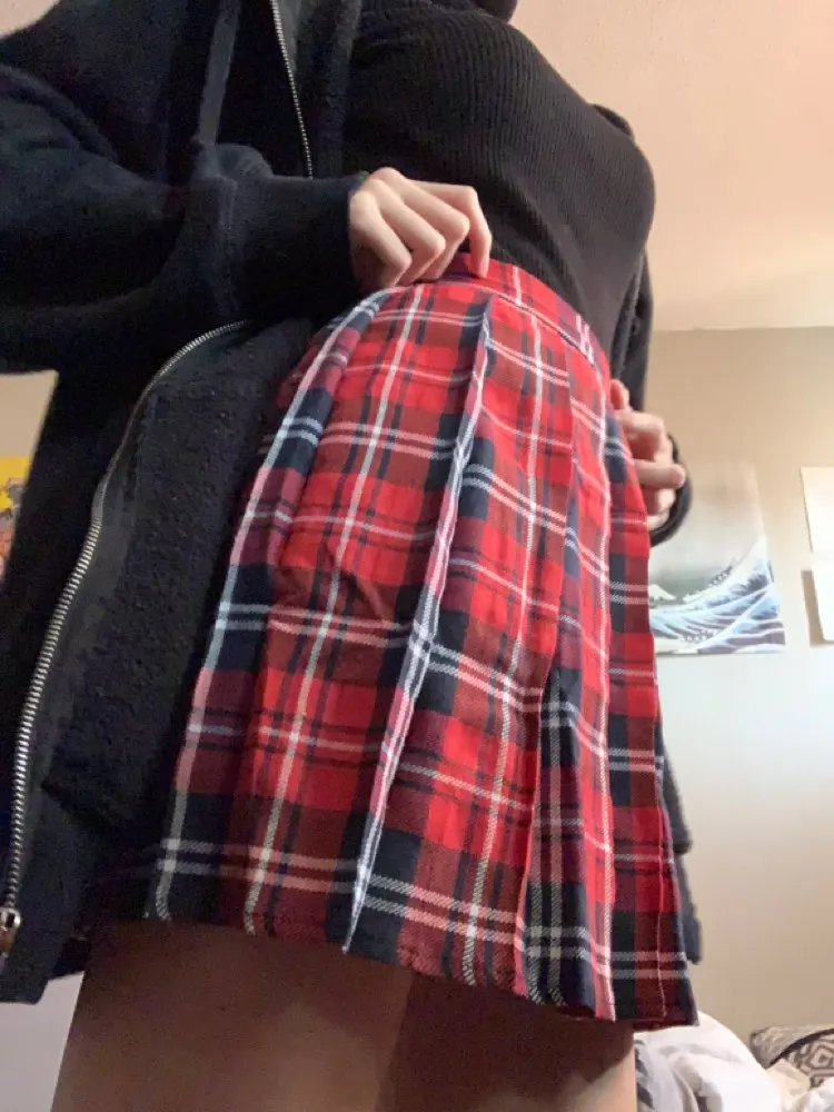 School Uniform Plaid Skirt E-girl Harajuku photo review