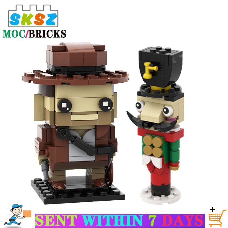 Christmas Nutcracker &amp Gunman Modeling Anime Figure Moc Building Blocks Children Toys Kids Creativity Xmas Brithday Diy Gifts | Игрушки и