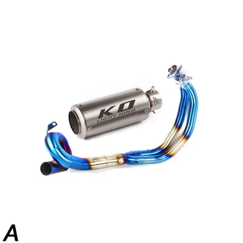 Slip On Motorcycle Exhaust Front Connect Pipe And Muffler Stainless Steel Exhaust System For Yamaha MT07 Until 2020