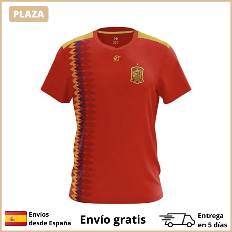 SELECCION ESPAÑOLA REPLICA OFICIAL MUNDIAL RUSIA, Camiseta de fútbol, equipaciones de fútbol, de deporte, futbol - AliExpress