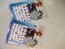 Niñas congelados elsa y Anna maquillaje juguetes pegatinas de uñas Disney nieve blanca princesa Sophia Mickey Minnie a los niños pendientes juguetes de pegatinas