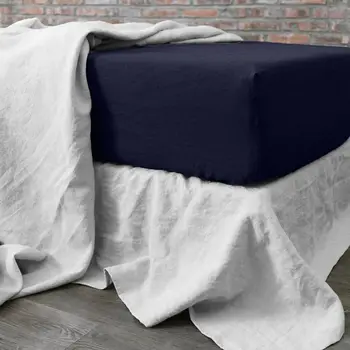 

Fitted Sheet linen Ebony