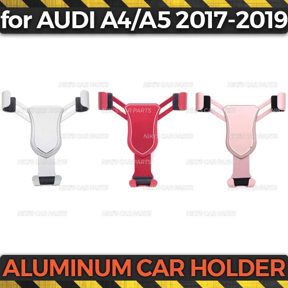 Алюминиевый Автомобильный держатель для Audi A4/A5-, алюминиевый сплав, 1 комплект, декоративные аксессуары для автомобиля, аксессуары для интерьера телефона