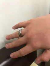 Letdiffery genial de acero inoxidable giratoria anillo de Spinner de calidad cadena Punk joyería de las mujeres para regalo de fiesta