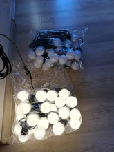 Bulb-String-Lights Globe Garland Cafe-Decoration Christmas Holiday IP65 Outdoor Waterproof