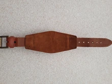 Reloj Retro de correa de cuero con hebilla para hombre, reloj Masculino, estilo Punk, Retro, Simple, ancho, marrón