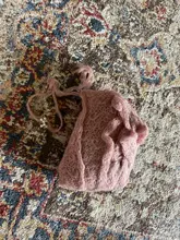 No Judy 2 unids/set recién nacido accesorio para fotografía de bebés de punto elástico de envoltorio de Mohair sombreros Set foto recién nacido foto accesorios para el cabello