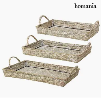 

Set of Baskets Homania 1582 Wood (3 Pcs)