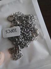 10 Uds. De acero inoxidable, 2 pulgadas, cadena de cola de extensión dorada, cierres de langosta, conector, accesorios para fabricación de joyas DIY, pulsera, collar