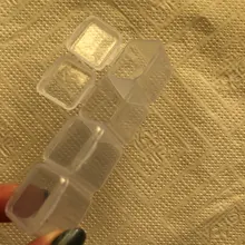 Mordoa-caja de almacenamiento de cuentas de plástico transparente con 28 ranuras, caja organizadora para herramientas de manicura de decoración de uñas, expositor de joyería