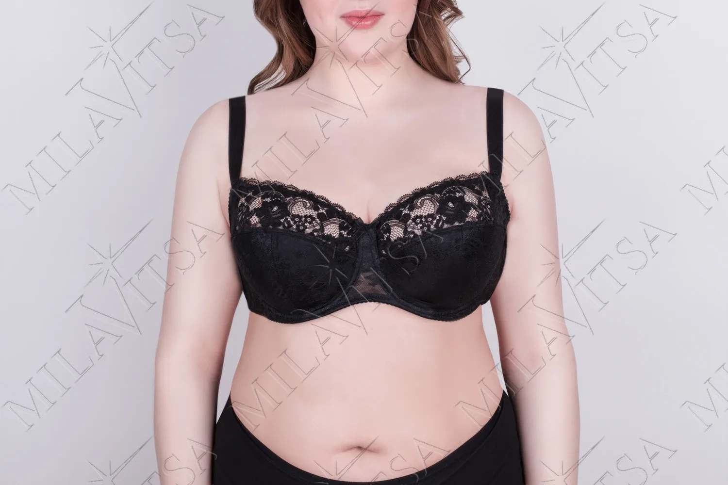 Bra 116180 Milavitsa. Collection "Classic Elegant's - Цвет: чёрный