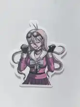 Juego Danganronpa mixto para niños, pegatinas impermeables DIY para Snowboard, portátil, equipaje, nevera, guitarra, grafiti, pegatina de juguete, 10/30/50 Uds.