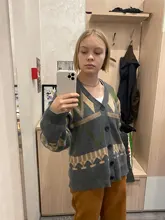 Cárdigan Retro japonés para hombre, prendas de vestir, suéteres con cuello en V, a la moda, combina con todo, informal, Ulzzang Preppy, Ins, otoño