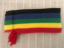 Ties Cable-Tie-Wire Loop-Wrap Colored-Plastics Nylon T-Type Reusable Zip-Bundle 50pcs