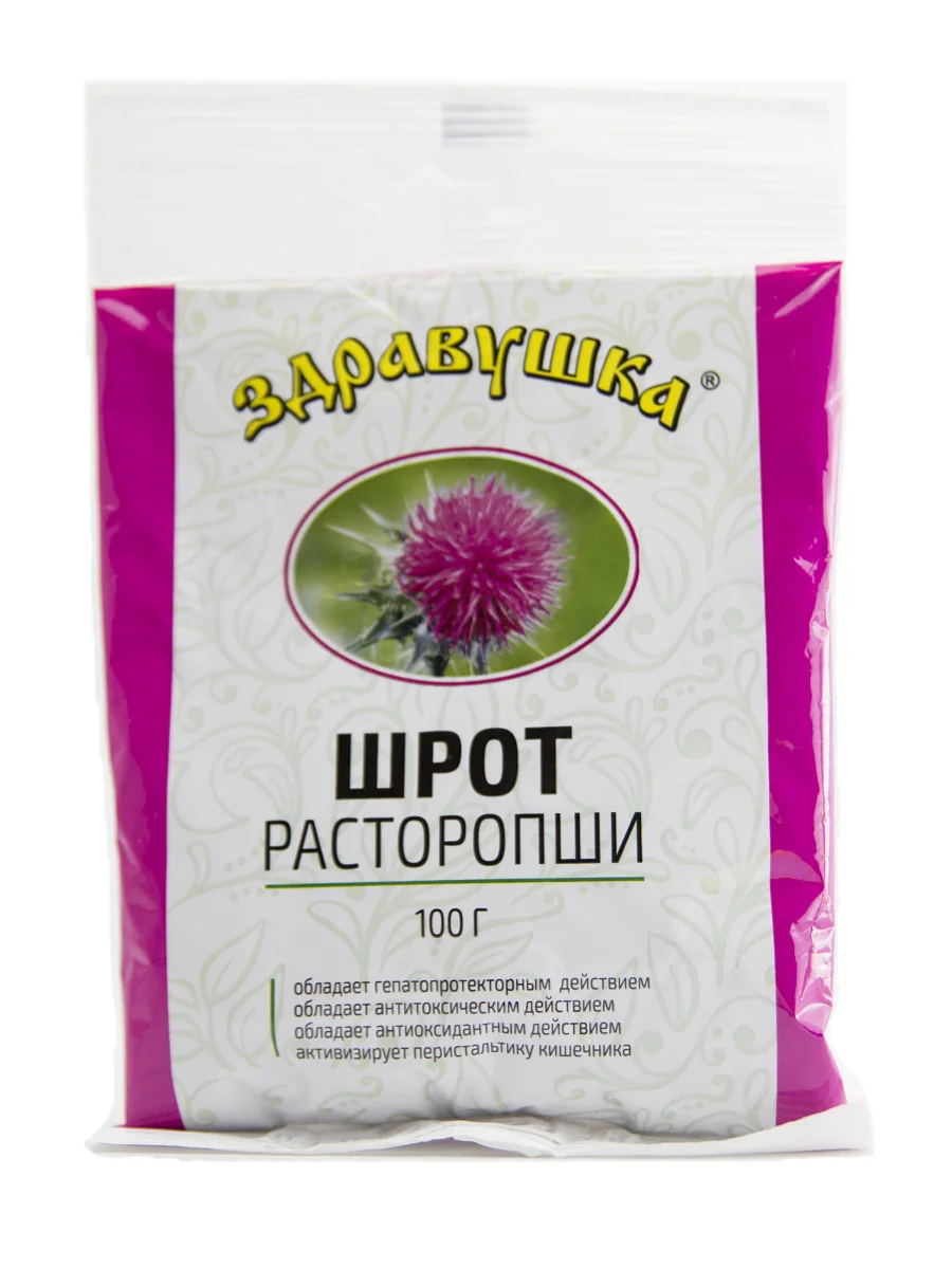 Здравушка Шрот расторопши порошок 100г | Красота и здоровье