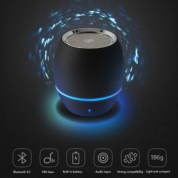 

TWS Bluetooth Speaker Mini Bluetooth Speaker Home Audio Portable Wireless Bluetooth Speakers Music Player Large Capacity