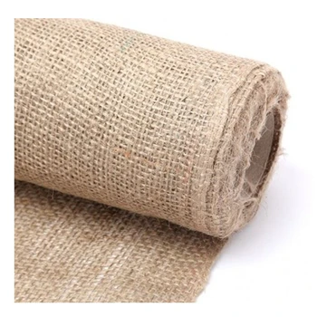 

Natural Jute Fabric Cross Stitch Linen Burlap Wicker Sack Twine 1 meter