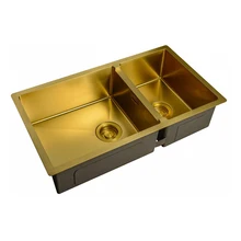 Мойка для кухни ZorG ZL R 780-2-440 BRONZE(цвет бронзовый, габаритные размеры 780 х 440, материал нержавеющая сталь, ф