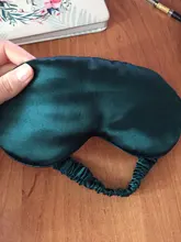 Las mujeres de seda imitada antifaz para dormir de viaje portátil parche Ojo de siesta parche venda de reposo de la cubierta de ojo máscara de dormir noche visera
